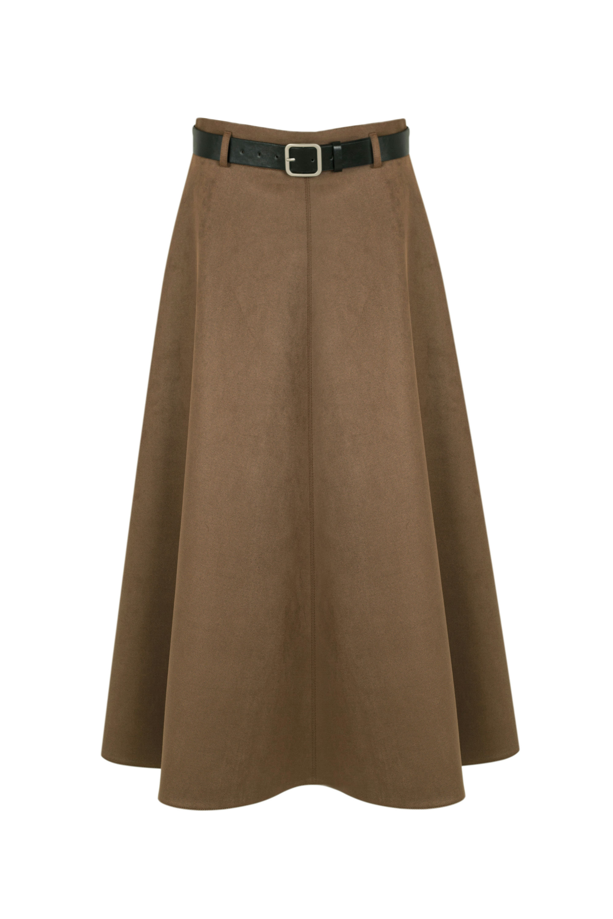 Sophisticated elegance: Introducing a womens skirt in brown that will captivate you with its style and comfort!